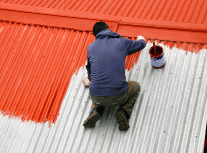 How Roof Paint Is Applied