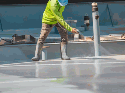 Regular cleaning of your silicone roof coating