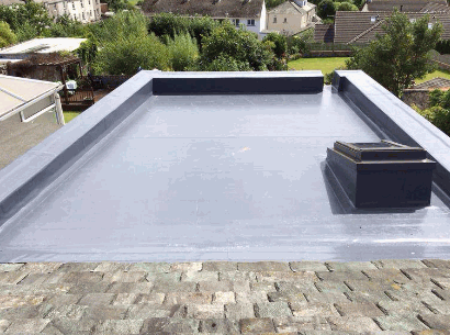 flat roof or a roof with poor drainage